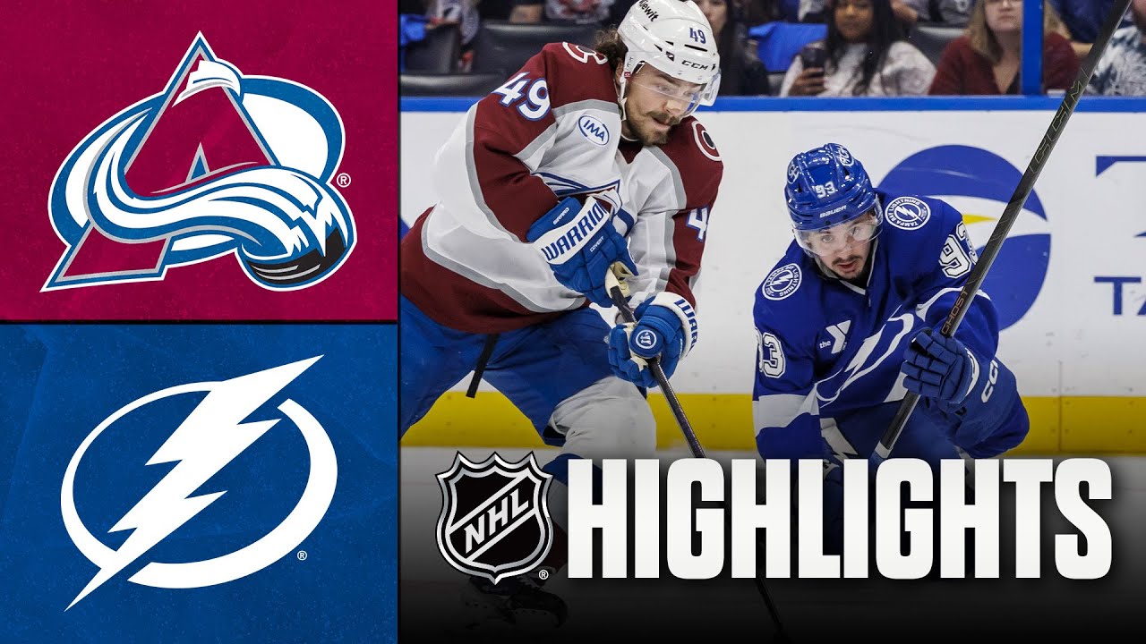 Avalanche vs. Lightning | NHL Highlights | January 06, 2026