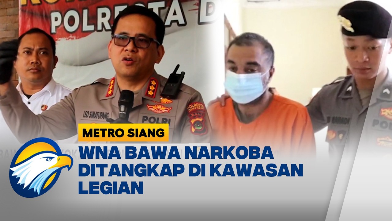 Warga Inggris Bawa 1,4 kg Barang Terlarang Ditangkap di Bali - [Metro Siang]