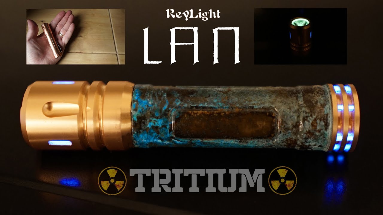 ReyLight LAN - Limited Copper Edition Tritium loaded flashlight