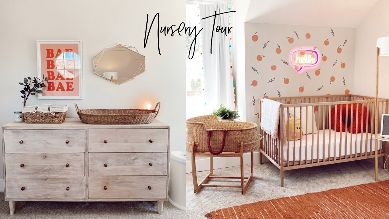 BABY GIRL NURSERY TOUR 👼🏼🤍 | BABY ROOM TRANSFORMATION