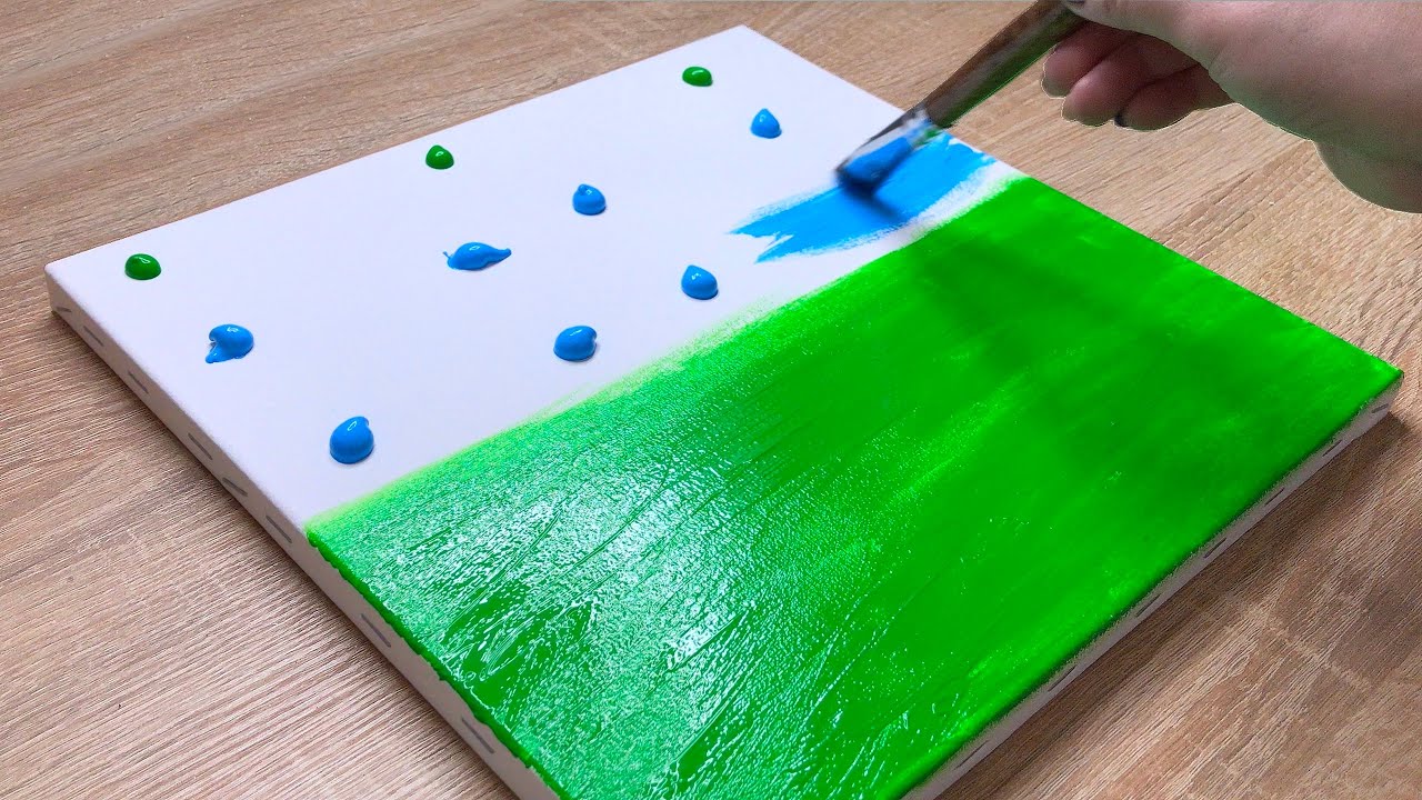 Northern Lights Aurora / Easy Acrylic Painting for Beginners / Painting Tutorial