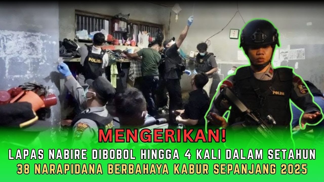 VIRAL ! 38 Narapidana Berbahaya Kabur! Lapas Nabire Dibobol Hingga 4 Kali Sepanjang Tahun 2025