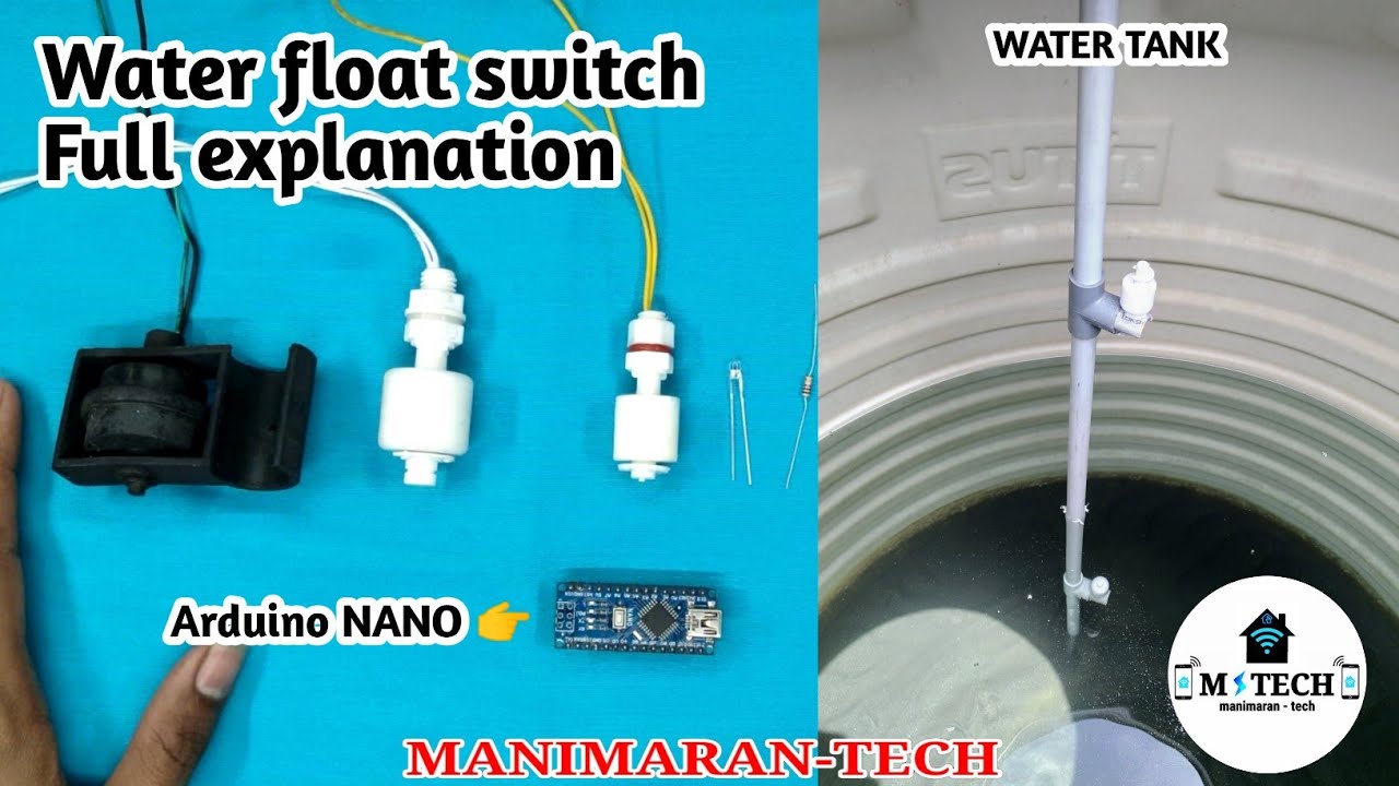 how to use water float switch| Arduino | nano | uno | mega | water sensor | tamil | manimarantech