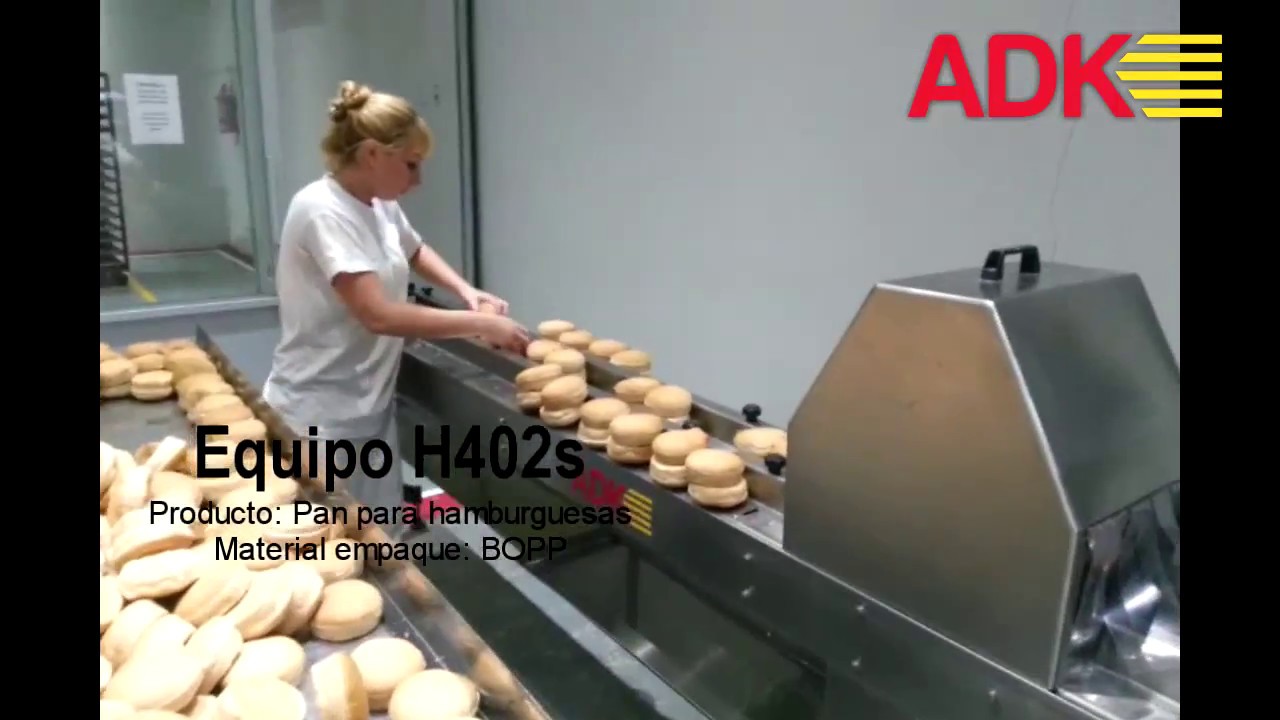 ADK Horizontal (HFFS) modelo H402s - Pan para hamburguesas