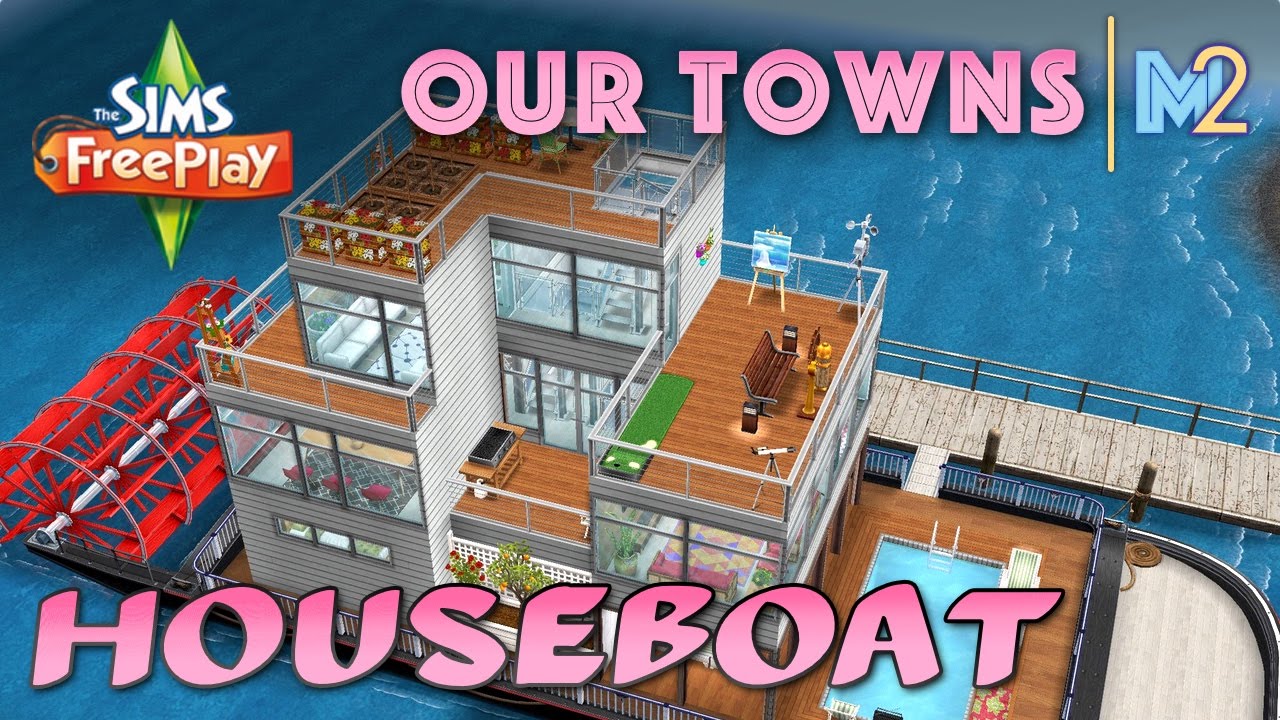 Sims FreePlay - Family Houseboat (Original House Design)