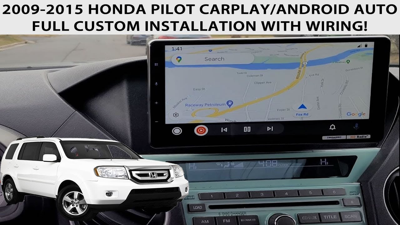 2009-2015 Honda Pilot With Navigation, Carplay/Android Auto, Full Installation. Keeping Both Radios.