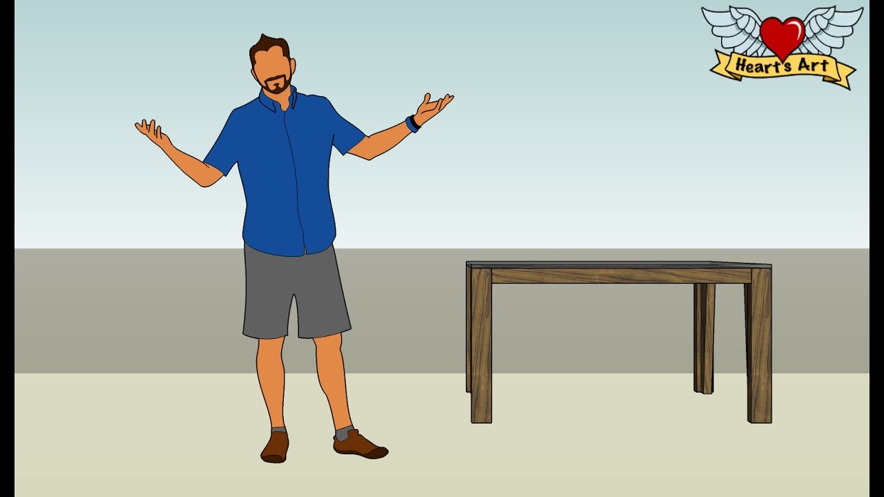 HeartsArt - Custom Project Design - Watson Dining Table - Design #1