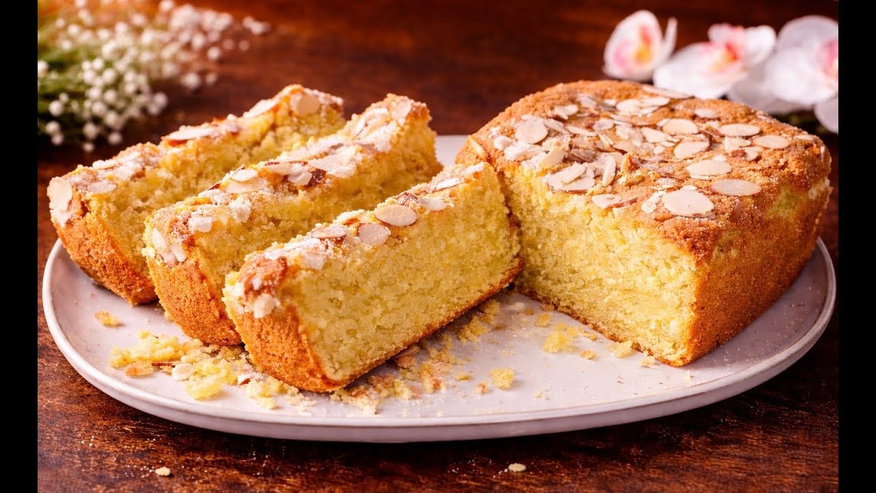 Вкусный миндальный пирог за 5 минут! Пирог из 3 ингредиентов. Как в пекарне.