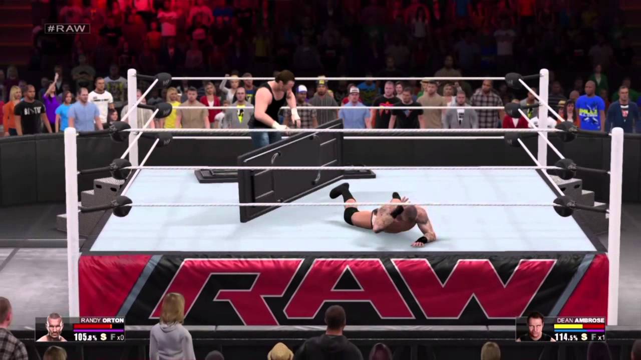 WWE2K15 DEAN AMBROSE VS RANDY ORTON(The viper)
