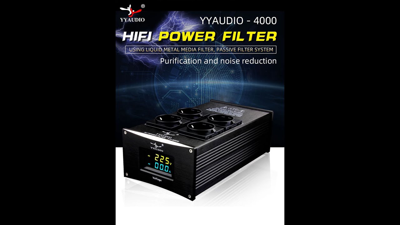 YYAUDIO HiFi Audio Noise AC Power Filter Power Conditioner
