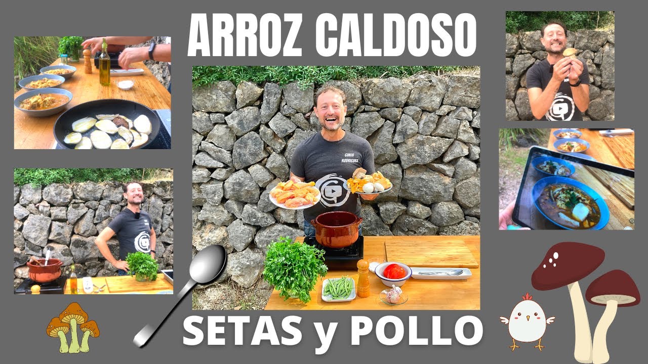 ARROZ CALDOSO de SETAS 🍄 y POLLO de Corral - GUILLE RODRIGUEZ
