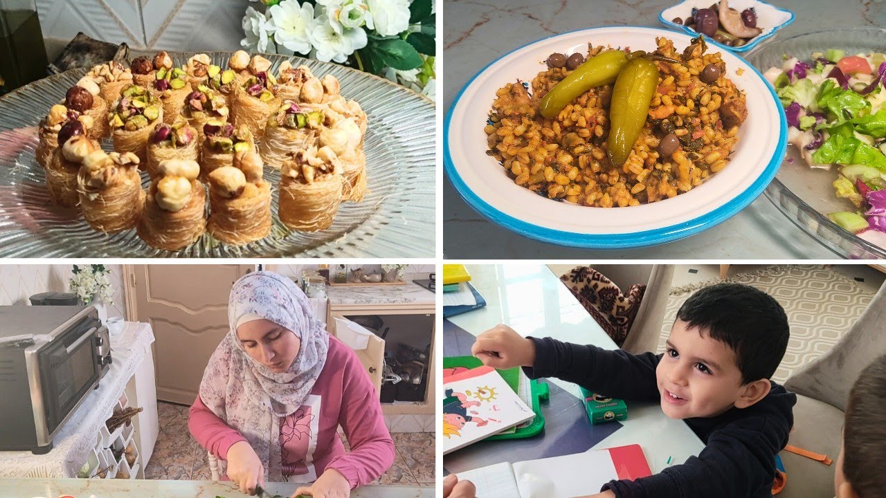 برغل مفور بالخضرة و الدجاج 🍛 عش البلبل 👌 مجد دخل يقرا 💃