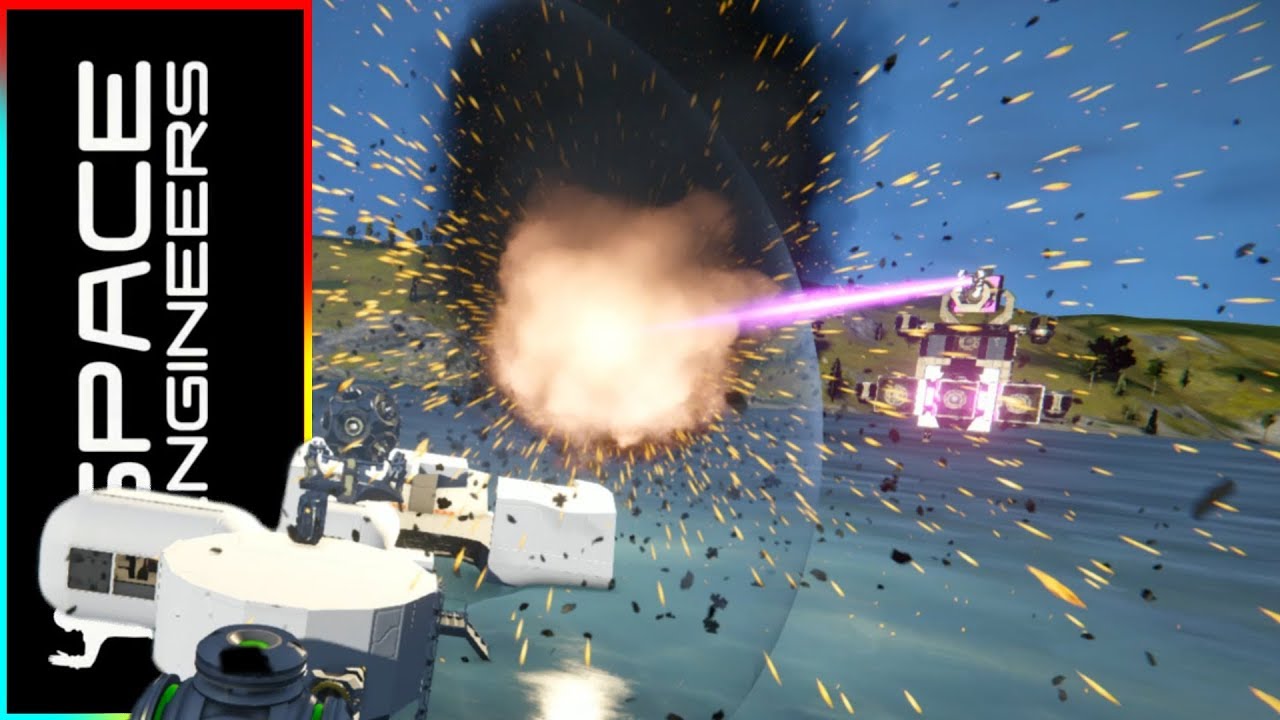 Firing Beams At Stuff - Space Engineers
