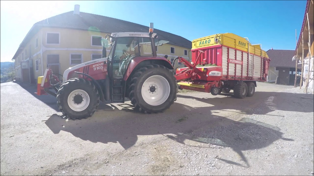 1. Schnitt 2019 mit Steyr Lindner Pöttinger Krone DJI und GoPro