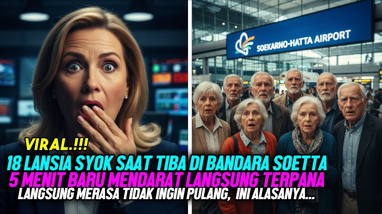 18 LANSIA ASAL AMSTERDAM SYOK SAAT TIBA DI BANDARA SOEKARNO HATTA, ALASANNYA BIKIN KAGET, TERNYATA..