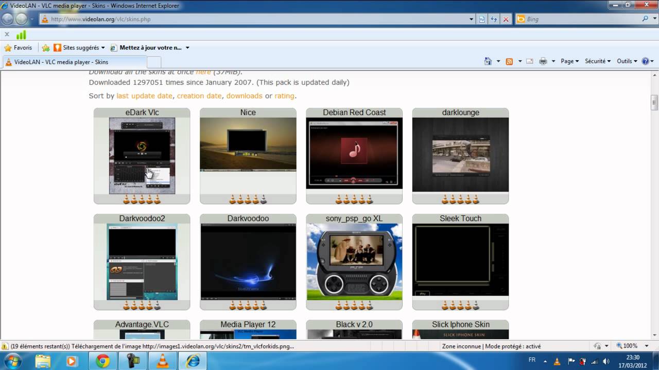 كيف تغير شكل theme vlc