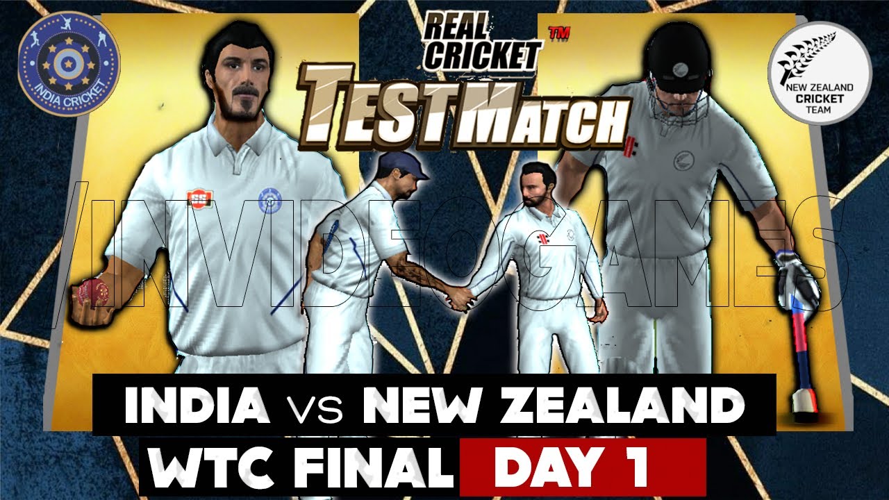 Realistic Test Cricket game - WTC Final : Day 1 India vs New Zealand Real Cricket 20 Expert Mode