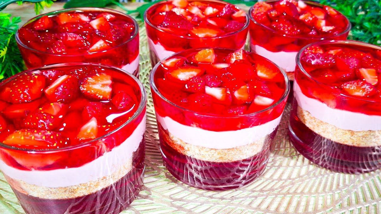 انسي الفرن والشربات❌ الكنافة بطريقه عبقريه🍓وصفه حلي روعه من كثر سهولتها هتحضريها كل يوم❗حلويات سهله