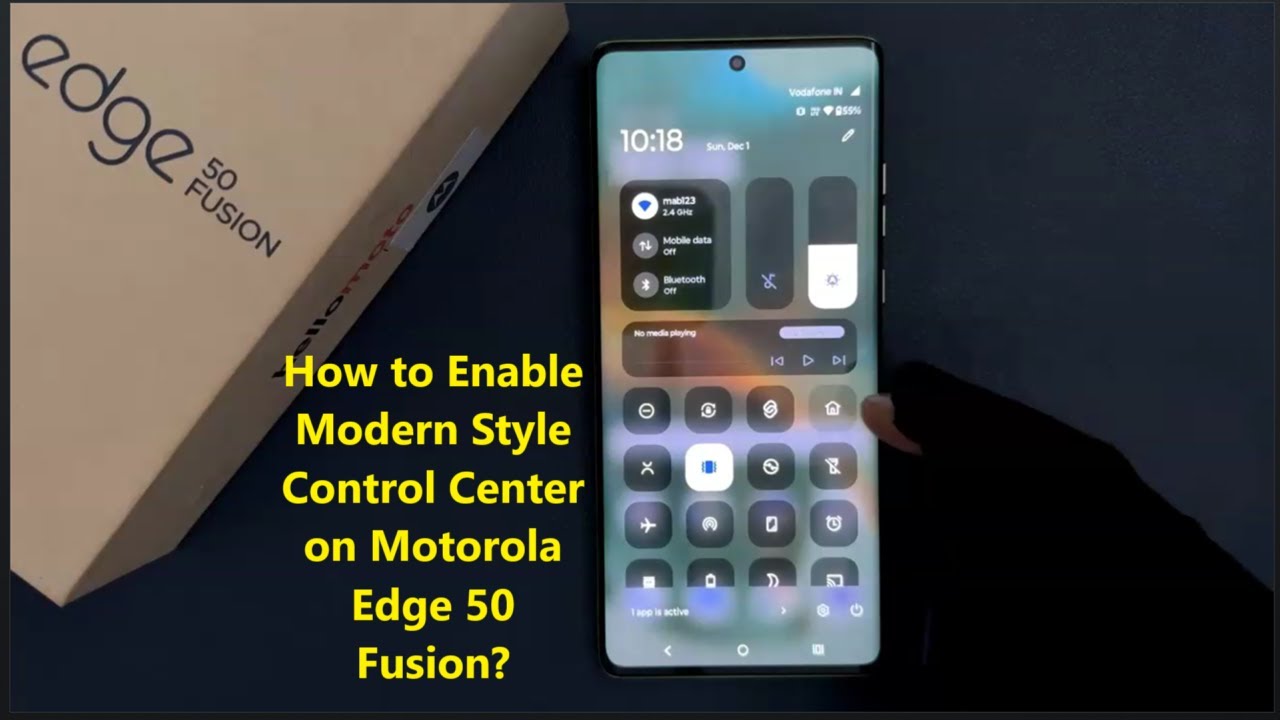 How to Enable Modern Style Control Center on Motorola Edge 50 Fusion?