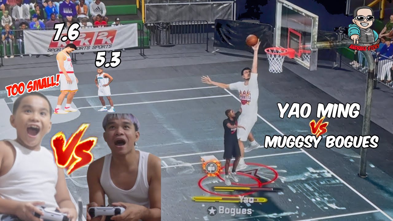 SMALLEST VS BIGGEST NBA 2k (YAO MING VS BOGUES) | Andrake Story