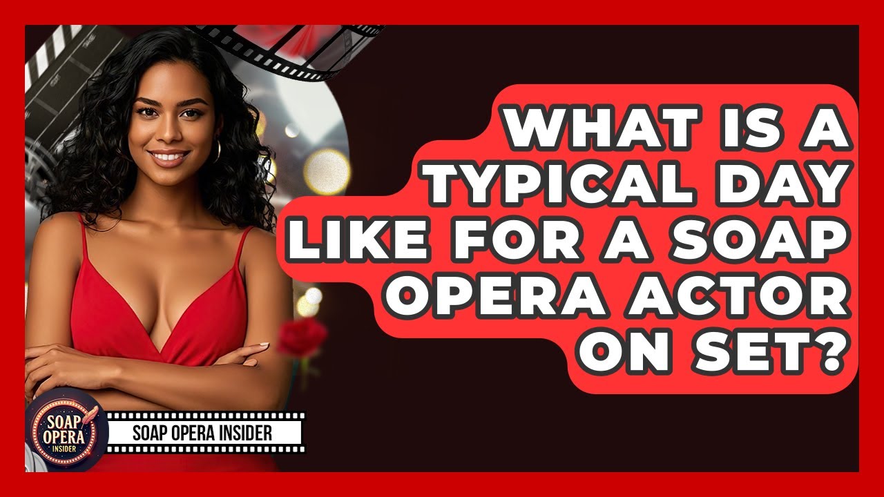 What Is A Typical Day Like For A Soap Opera Actor On Set? - Soap Opera Insider