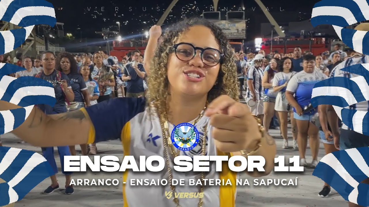ARRANCO 2026 - BATERIA DE MESTRA LAÍSA NO ENSAIO DO SETOR 11 DA SAPUCAÍ