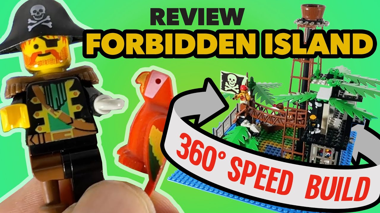 Lego Pirates 6270 Forbidden Island vintage set review and speedbuild