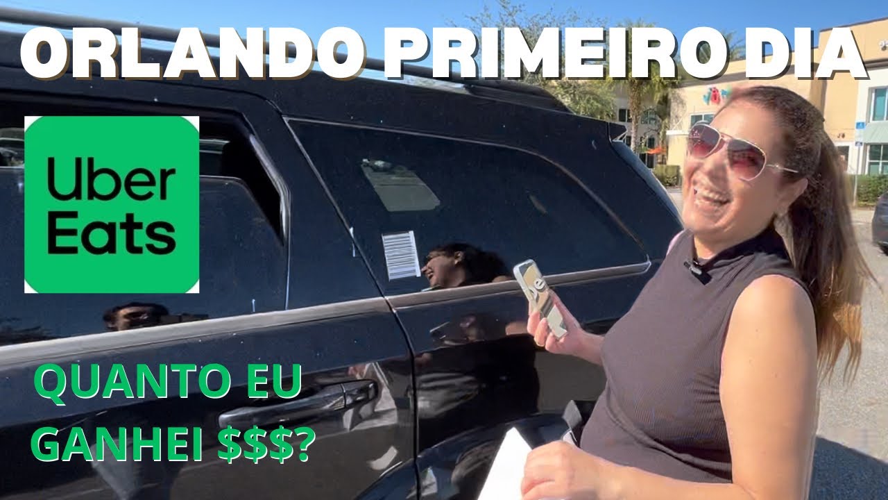 Delivery UBER EATS em Orlando. Quanto ganhei??