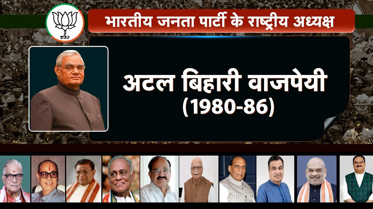 BJP के राष्ट्रीय अध्यक्ष: संगठन निर्माण से राष्ट्रीय नेतृत्व तक #bjp