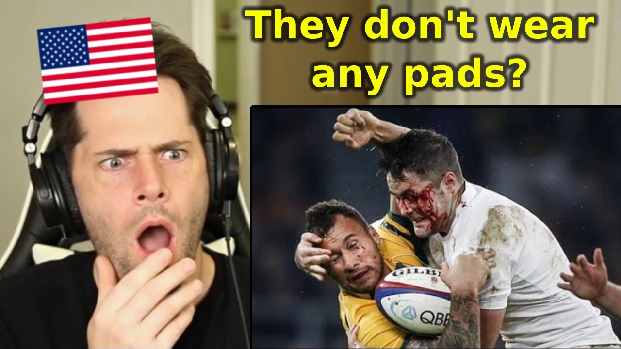 American Reacts to Rugby's Hardest Hits, Biggest Tackles & Crazy Skills