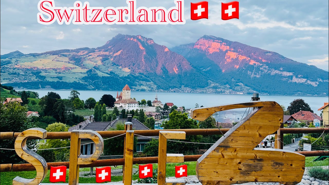 Spiez, Switzerland 4K - One of The Most beautiful and charming Towns in Europe 🇨🇭🇨🇭