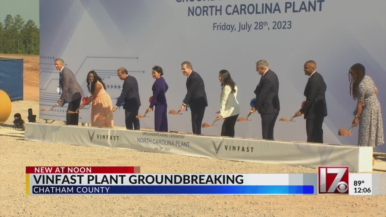 VinFast breaks ground on first ever U.S. plant in Chatham County