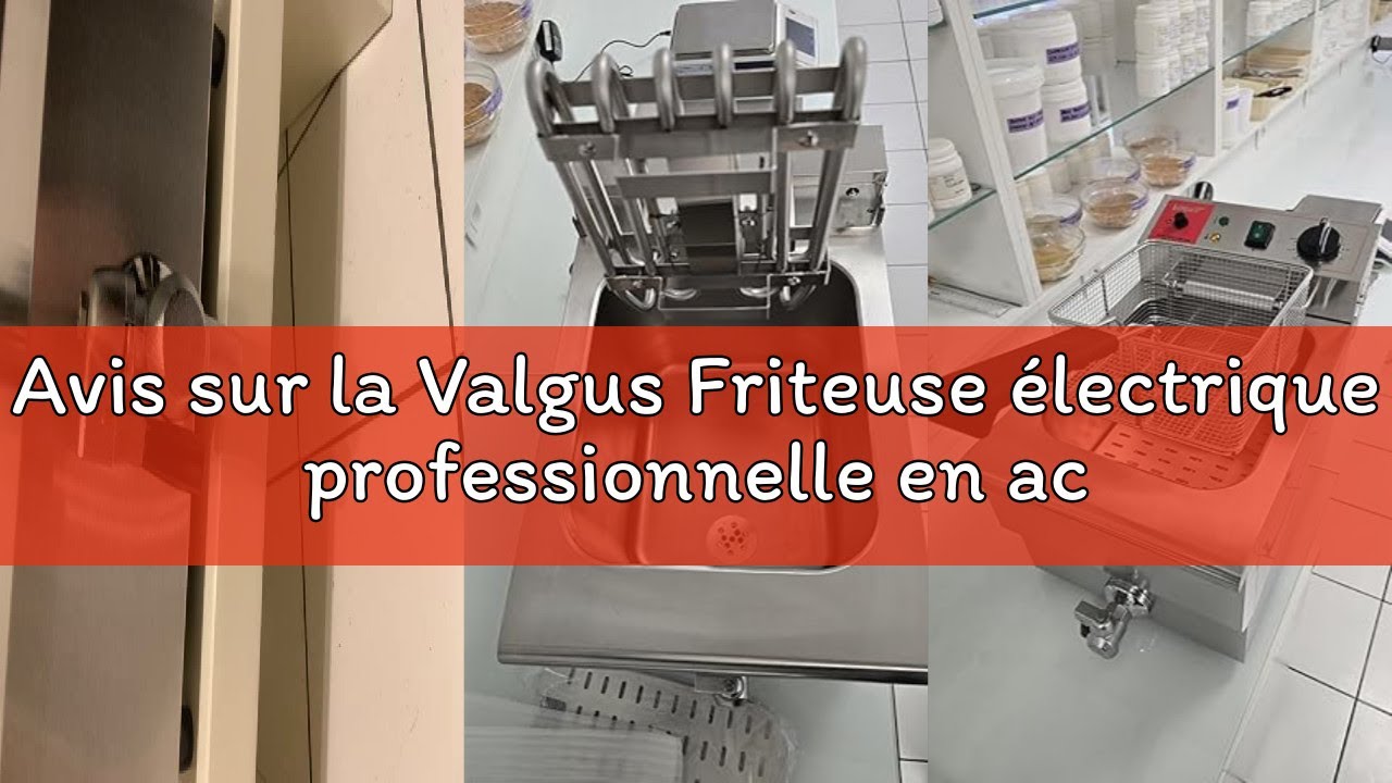 Avis sur la Valgus Friteuse électrique professionnelle en acier inoxydable 3000W 16L grand friteuse
