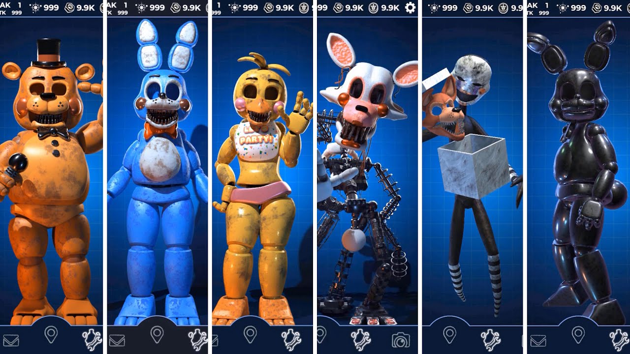 FNAF AR Sinister Toy Animatronics Jumpscare & Workshop Animations