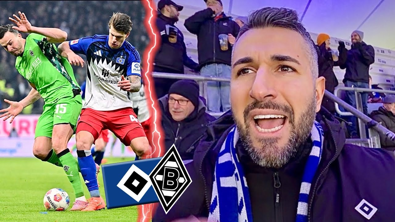 HSV wie kannst du hier NUR 1 PUNKT holen 😩 HSV vs. Bor. Mönchengladbach Stadionvlog | Bardia Barati