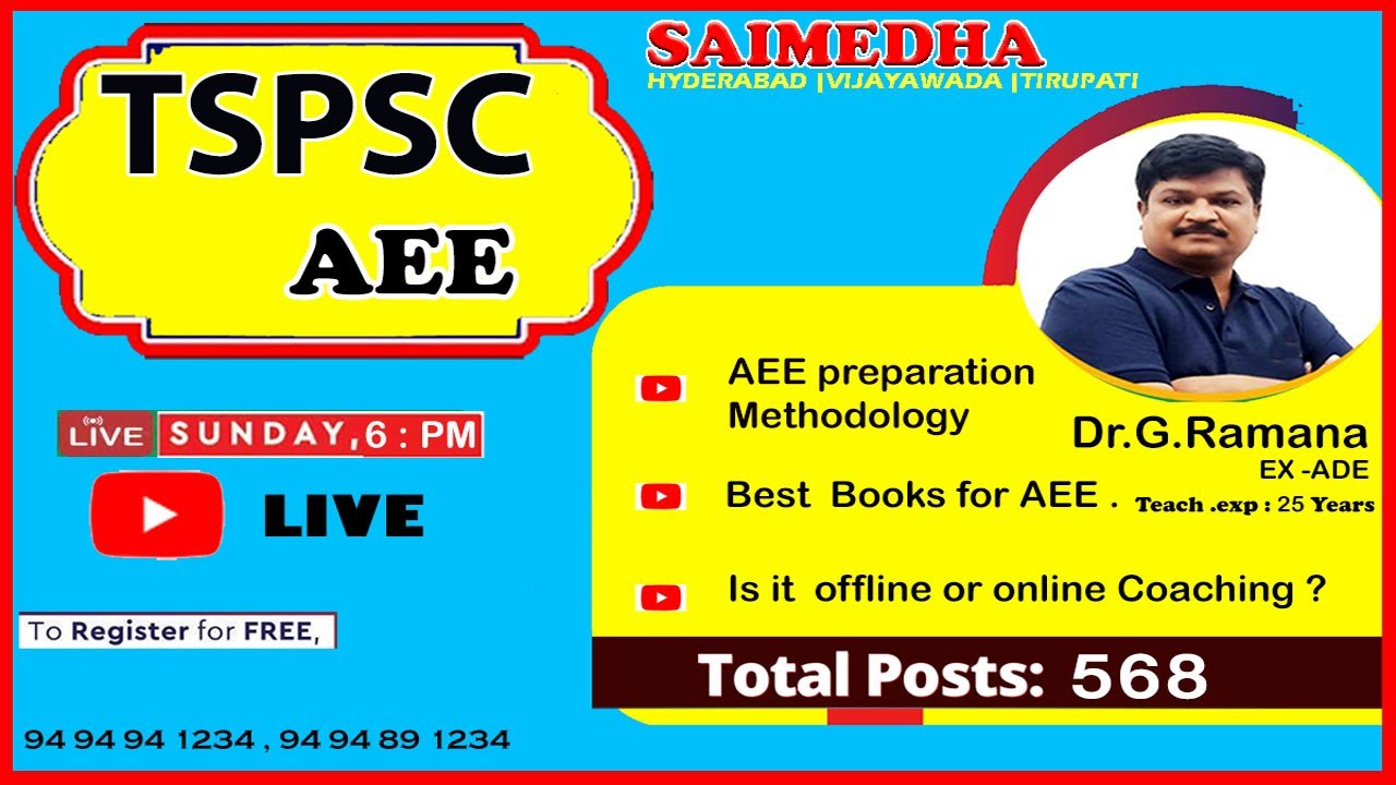 TSPSC Recruitment 2021 || Tspsc Aee,Aee Notification 2021, How to prepare | Preparation Methodology
