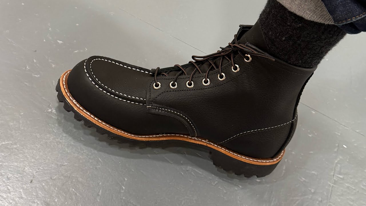 Red Wing Heritage boots Roughneck (2949), Black Oil Slick, moc-toe, unboxing review