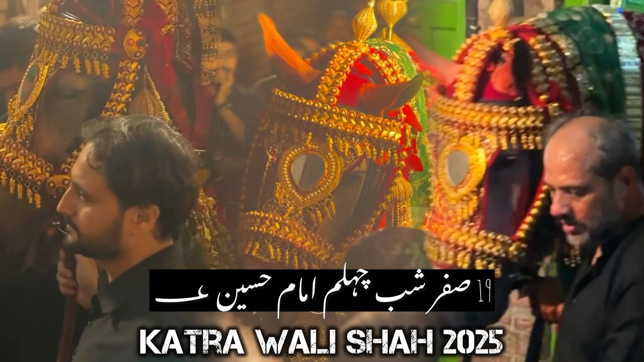 19 Safar | Shab e Chehlum Imam Hussain as | #zuljanah Shabihe Murtajiz | Katra Wali Shah 2025 Lhr 