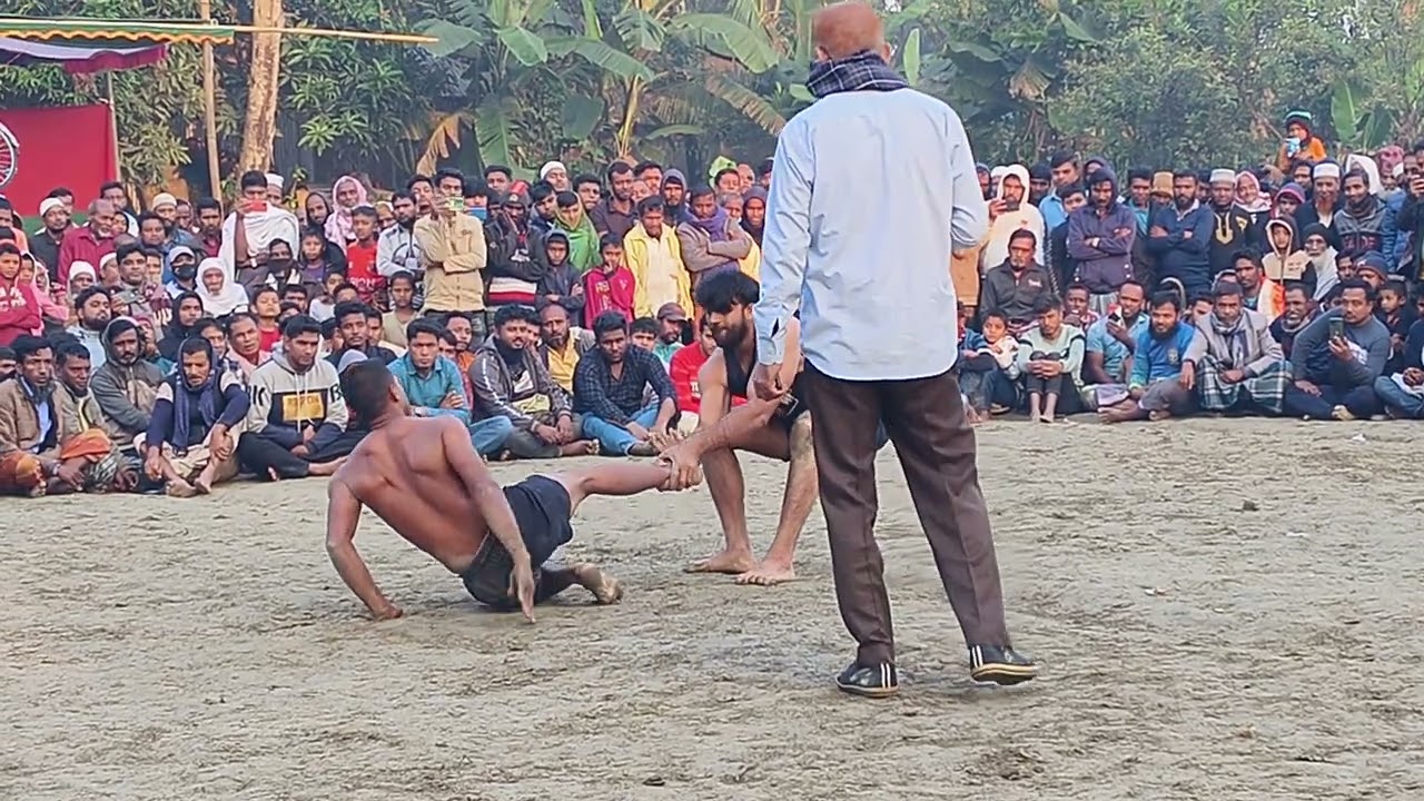 গ্রাম বাংলার ঐতিহাসিক হাডুডু খেলা মামুন মাল এবং বডি বিল্ডার সোহেল