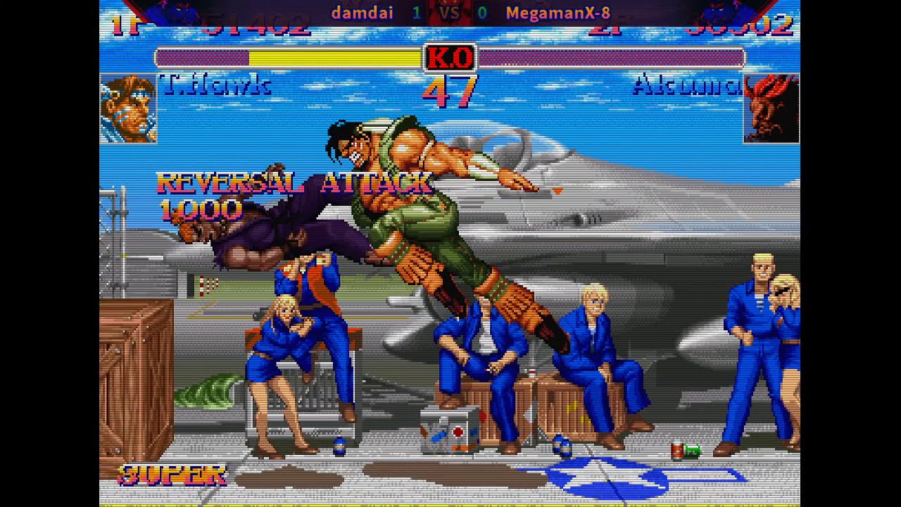 damdai [T.Hawk] vs. MegamanX [Akuma] - FT2 - Super Street Fighter II Turbo: New Legacy v0.5