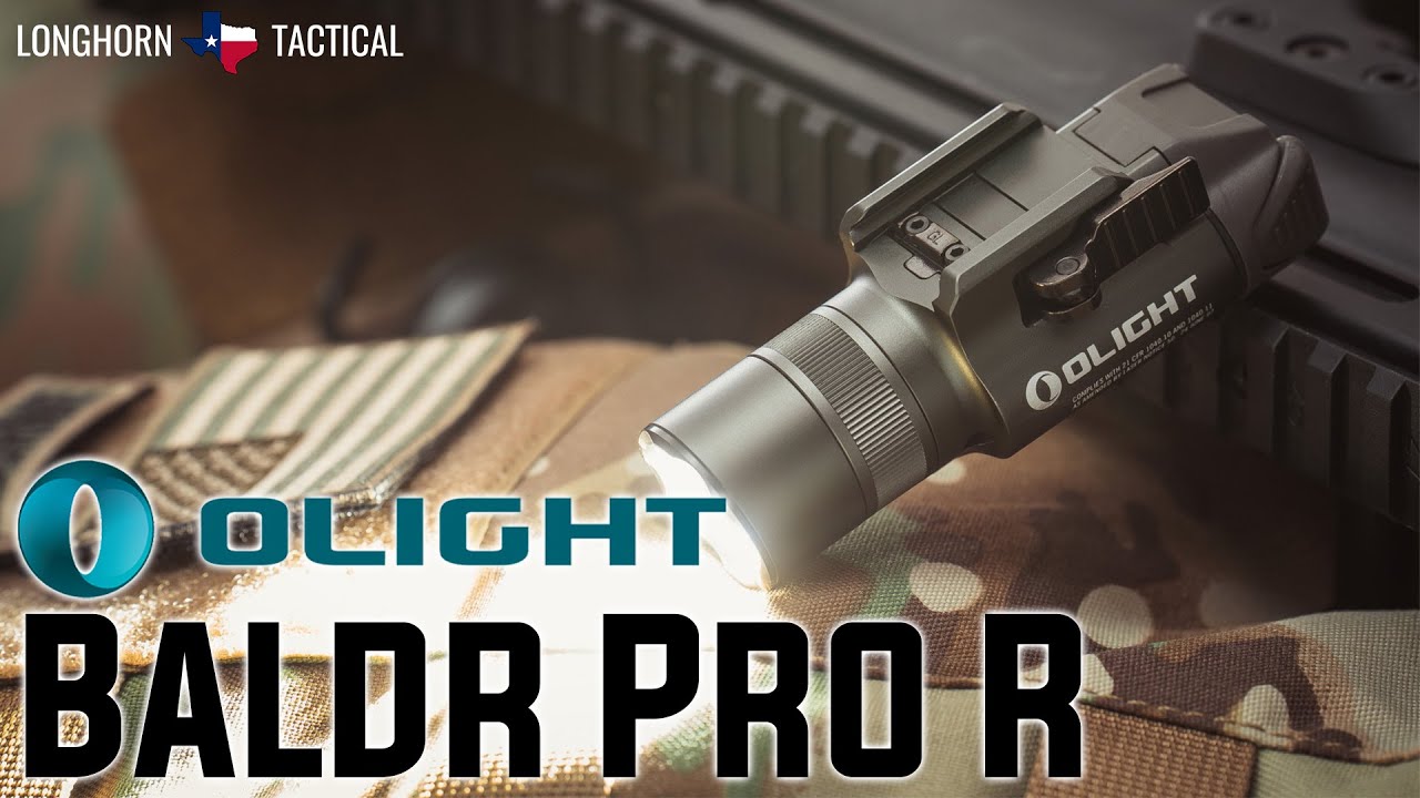 Olight Baldr Pro R - аккумуляторный рельсовый фонарь 1350 люмен + зеленый лазерный прицел