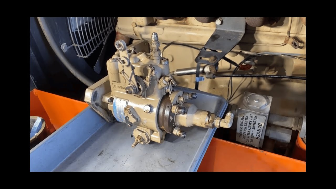 How to remove John Deere 4039 Injection Pump and Injectors.