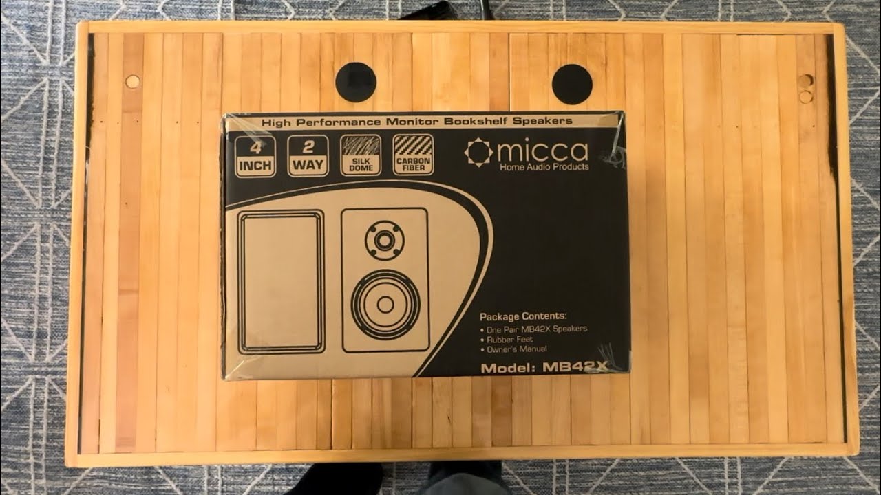 Unboxing of Micca MB42X Bookshelf Speakers