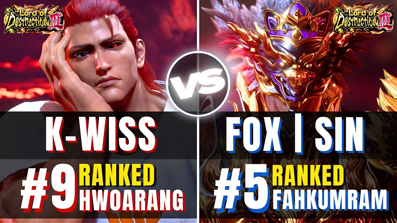 Tekken 8 🔥 FAHKUMRAM (Hwoarang) vs FOX SIN (Fahkumram) 🔥 High Level Match