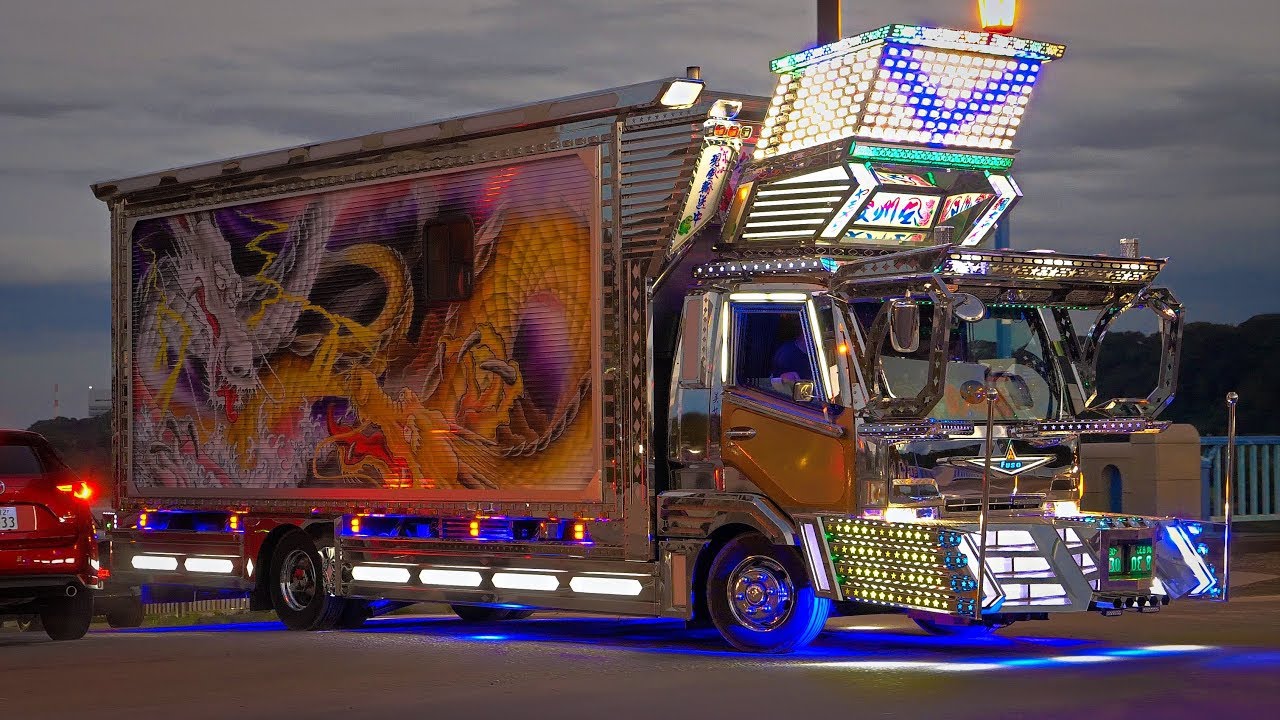 【デコトラ】🚚💨🅿️退場走行1️⃣ 関東み組 35周年チャリティ撮影会🎧マニ割り[Dekotora]