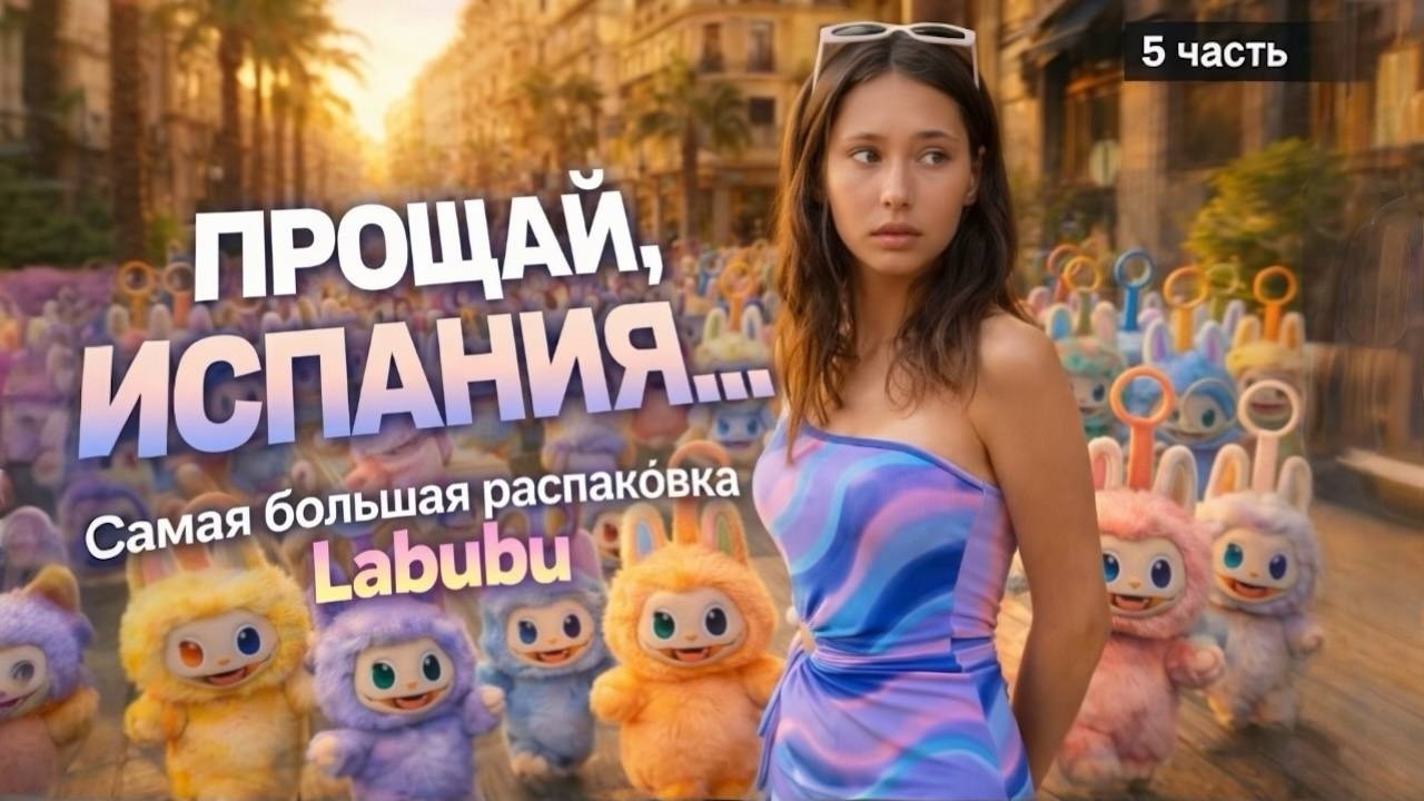 ПРОЩАЙ, ИСПАНИЯ… 😭 Самая большая распаковка LABUBU в моей жизни | 5 часть