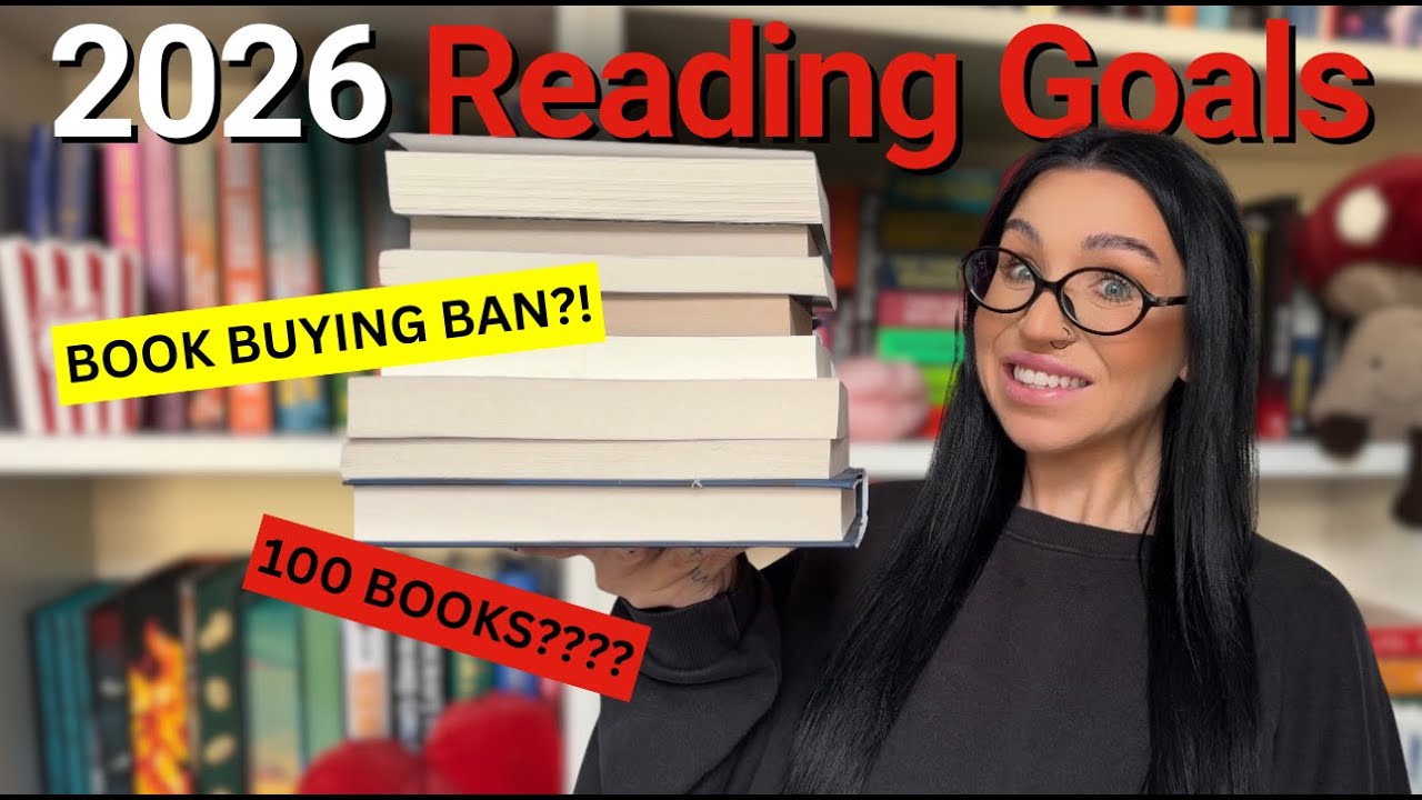 My 2026 Reading Goals 📚 | 100 Book Challenge, Book Buying BAN & Growing My Book Club! ✨