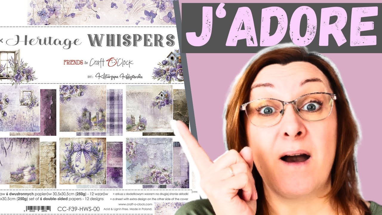 A quoi ressemble la collection Heritage Whispers de Craft O'Clock #collection #scrapbooking #haul