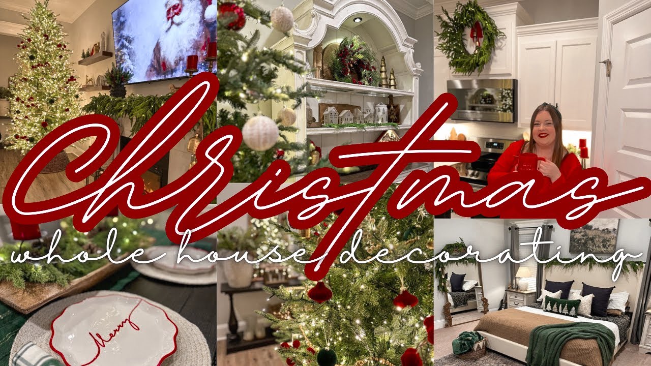 2023🎅🏻🎄3 HOUR CHRISTMAS DECORATING MARATHON | CHRISTMAS DECORATE WITH ME | CHRISTMAS DECORATIONS