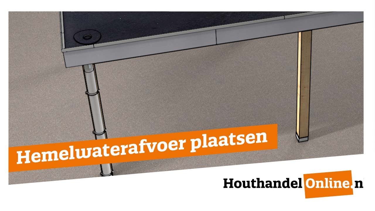 Hemelwaterafvoer plaatsen